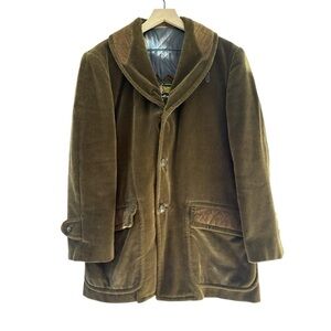 Vintage Cortefiel Spain Corduroy Hunting Jacket Sz 38 – Quilted Suede Details